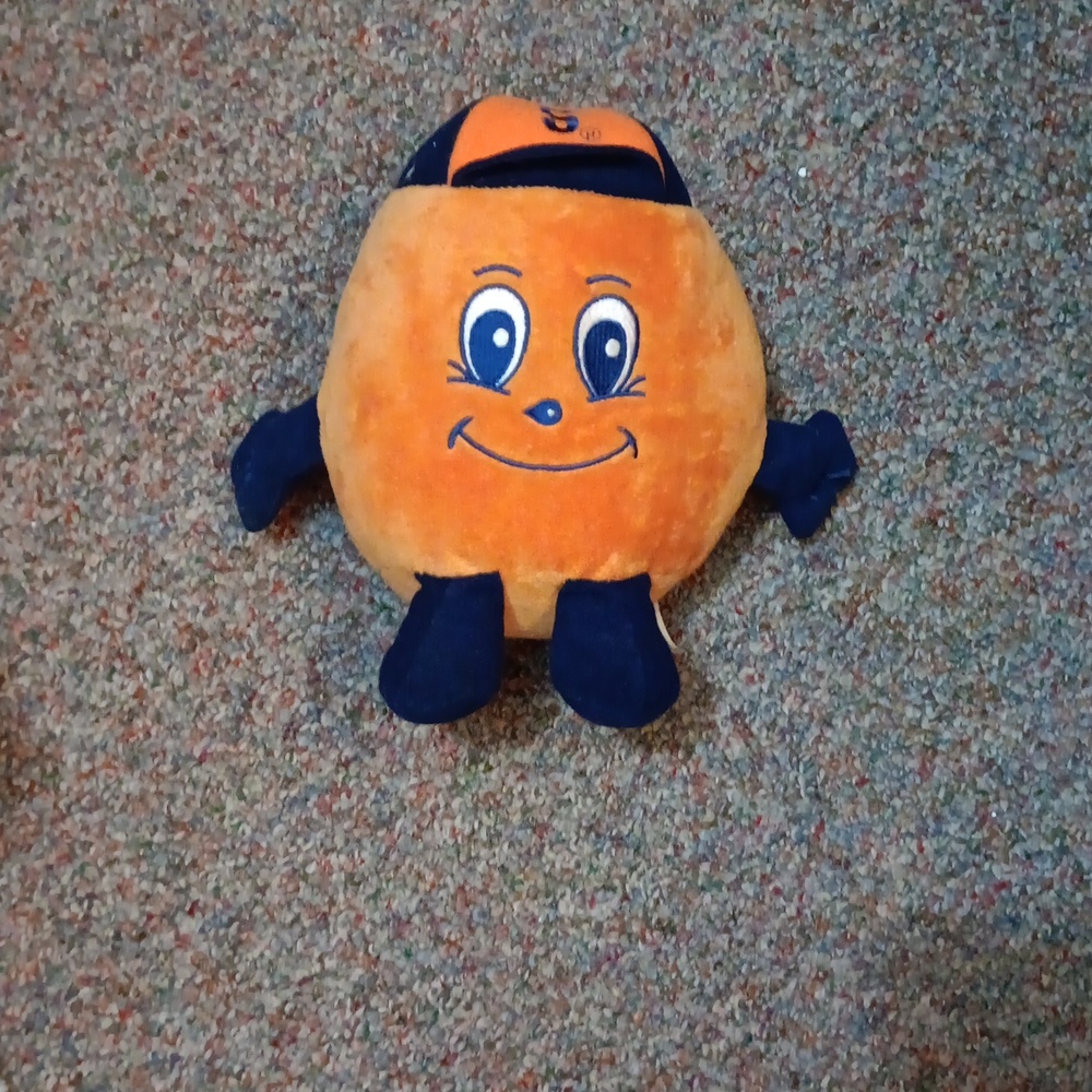 Vintage Syracuse Otto the orange man plush